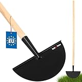 KOTARBAU® Rasenkantenstecher mit Holzstiel 121cm Buchenholz Stahl Halbmond Kantenstecher...