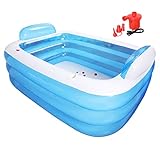 Blaues Quadrat Pools Faltbare Aufblasbare Badewanne Spielpool Für Kinder Zu Hause Verdickte...