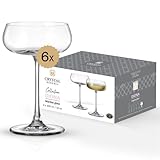 Crystal Bohemia Cocktailgläser - 6er Set, je 300 ml, spülmaschinenfest, kratzfest & langlebig -...