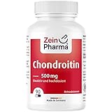 ZeinPharma Chondroitin Kapseln 500 mg (90 Stück) – Nahrungsergänzungsmittel ohne Zusatzstoffe,...