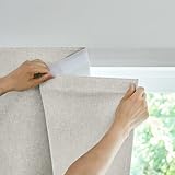 Jilron Türvorhang Blickdicht Klebend 100% Lichtundurchlässig Ohne Bohren Indoor Schlafzimmer...