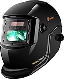 Schweißhelm Automatik True-Color Solarbetrieben: DEKO Schweißerhelm Auto Abdunkelung,...