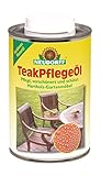 Neudorff TeakPflegeÖl pflegt, verschönert und schützt Hartholz-Gartenmöbel, 500 ml, Farblos