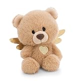Kuscheltier Schutzengel Bär 12cm in Geschenkbox 12x6,5x9,5cm, Braun
