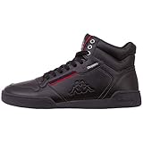 Kappa Herren Mangan Hohe Sneaker, Schwarz Black 242764 1120, 44 EU