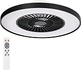 Proventa Deckenventilator mit Beleuchtung 60W - Ø 60cm, dimmbare LED Deckenleuchte mit Ventilator,...