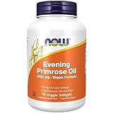 Now Foods, Evening Primrose Oil (Nachtkerzenöl), 1000mg, 90 vegane Weichkapseln, Laborgeprüft,...