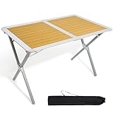 TIMBER RIDGE Campingtisch Klappbar Klapptisch Camping Falttisch Tragbar Aluminium mit Tasche für...
