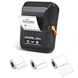 SUPVAN T50M Pro Bluetooth Etikettiermaschine mit 3 Rollen Etiketten – Value Pack, Software mit 30...