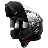 Westt Klapphelm Flip up Motorradhelm Integralhelm Herren Damen mit verstärktem Kinnschutz Chopper...