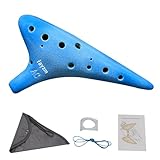 rayzm 12-Loch Keramik-Okarina in Alt-C, 13-Ton C-Dur, Okarina-Blasinstrument für Anfänger mit...