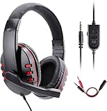 Dhaose Gaming Kopfhörer für PS-4 Xbox One, PS-4 Headset mit Mikrofon,3.5mm Surround Sound...