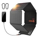 Solar tragbares Ladegerät 54W, Solarpanel Faltbar, ETFE Solar Phone Ladegerät USB Solarpanel...