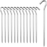 Zeltheringe, 【14/26Packung】 Heavy-Duty 18cm Zelt Heringe Metall Zelthaken Aluminium Heringe...