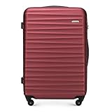 WITTCHEN Koffer – Großer | hartschalen, Material: ABS | hochwertiger und Stabiler | Rot | 96 L |...