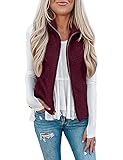Raphin Westen für Damen Fleece Warm Mode Lässig Fleecepulli Damen Hohe Qualität Superweich...