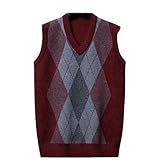 Dvbfufv Herren Frühling Business Casual Ärmellos Strickpullover Herren Kleidung Herbst Weste Tops,...