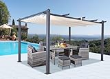 Jet-line® | Pavillon Luxor | Pergola Überdachung | Sonnenschutz | Terrasse | Garten |...