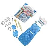 FRCOLOR Teiliges Küchen Backset mit Schutzschürze Kochspielzeug Sicheres Küchenutensilien Set...