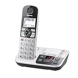 Panasonic KX-TGE520GS Senioren Schnurlostelefon mit Anrufbeantworter, Station & Hörer,...