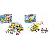 PLAYMOBIL City Life 71202 Rettungswagen mit Licht und Sound, Spielzeug für Kinder ab 4 Jahren &...