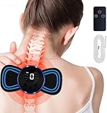 Tragbares Elektrisches Nackenmassagegerät, 8 Modi und 19 Intensitäten USB Mini Zervikal...