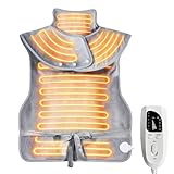 Afenau Heizkissen für Rücken Schulter Nacken, 94x61 cm Rücken Nacken Heizkissen mit 6...