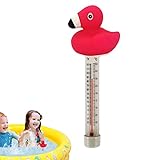 Schwimmbadthermometer - Enten-Pool-Thermometer | Mit dünnem Seil, bruchfest, niedlich, sinkendes...