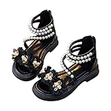 Luckywaqng Kinder 38 Mädchen Sandalen Sommer Kinder Weiche Sohle Schuhe Mode Mädchen Perle...