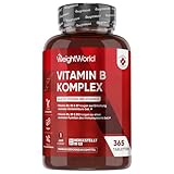 Vitamin B Komplex - 1 Jahr Vorrat - 365 Vitamin B Tabletten - Alle 8 B Vitamin B12, B1, B2, B3, B5,...