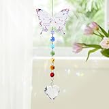 Mama Geschenk Sonnenfänger Kristall, Buntes Suncatcher Kristall Deko Anhänger, Geschenk für Mama...