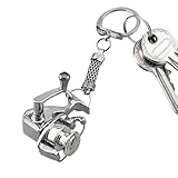 Tiajingzi Schlüsselring - Angelrolle Anhänger | Spulentrommel Schlüsselring Taschenanhänger |...