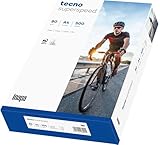 inapa Drucker-/Kopierpapier tecno Superspeed: 80 g/m², A4, hochweiß, 500 Blatt - schnell und...