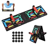 Liegestützbrett, 12-in-1 faltbares Liegestütz-Rack-Board, Fitness Zubehör Trainingsgeräte, für...