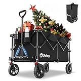 Sekey XXL Plus Bollerwagen Faltbar 200L 200KG Tragkraft, Faltbarer Bollerwagen Geländetauglich mit...