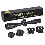 Goetland Gewehr Zielfernrohr 3-12x40 AO Airsoft Rot Grün Fadenkreuz mit Montage Ringe SFP für...