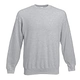 Fruit of the Loom - Set-In Sweatshirt - Heather Grey - Größe: M