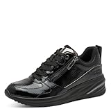Tamaris Damen Schnürer Vegan schwarz 38