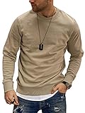 JACK & JONES Herren Jjeholmen Crew Neck Noos Sweatshirt, Crockery, L EU