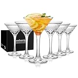 Cambareign Martini Gläser 6er Set, 180ml Espresso Martinigläser, Bleifreies Kristall...
