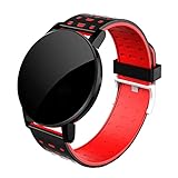 Tmianya Smart Watches Herren Damen Fitness Smartwatch Smart Armband Sportuhren Watch 2 (Red, One...