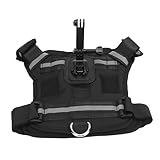 Keenso Action-Kamera-Hundegeschirr, Weste, Verstellbare Brust- und Rückenfixierung für Kleine,...