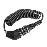 JOINPAYA Fahrradhelmschloss Kabelschloss Diebstahlsicher Rostfrei mit Zahlencode Flexibel für...