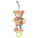 Fehn 091014 Mini – Spieluhr Teddy – Kuscheltier mit integriertem Spielwerk - Melodie Weißt du...