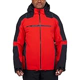 Spyder M Titan Rot - Dermizax™ Wasserdichte isolierte Herren PrimaLoft Skijacke, Größe XL -...