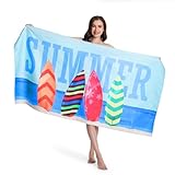 Mokani Microfaser Strandtuch, Extra Groß 180x90 cm Mikrofaser Handtücher - Super Saugfähig,...