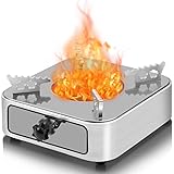 BILIPLE Campingkocher Tragbare Spirituskocher für Innenraum Outdoor Alkohol Herd Brenner Camping...