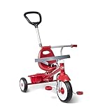 Radio Flyer 3-in-1 Stroll 'N Trike, rotes Dreirad für Kleinkinder, für 1,5–5 Jahre