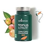 Tonus | Bio Vegan | Vitamin B C Bio | CAMU CAMU | Eisen | 45 natürliche Gelügel | Bioenergies...