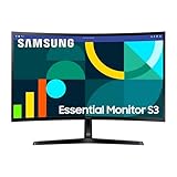 Samsung S36GD Essential Curved Monitor 27 Zoll, PC-Bildschirm mit VA-Panel, Full HD-Auflösung, 4 ms...